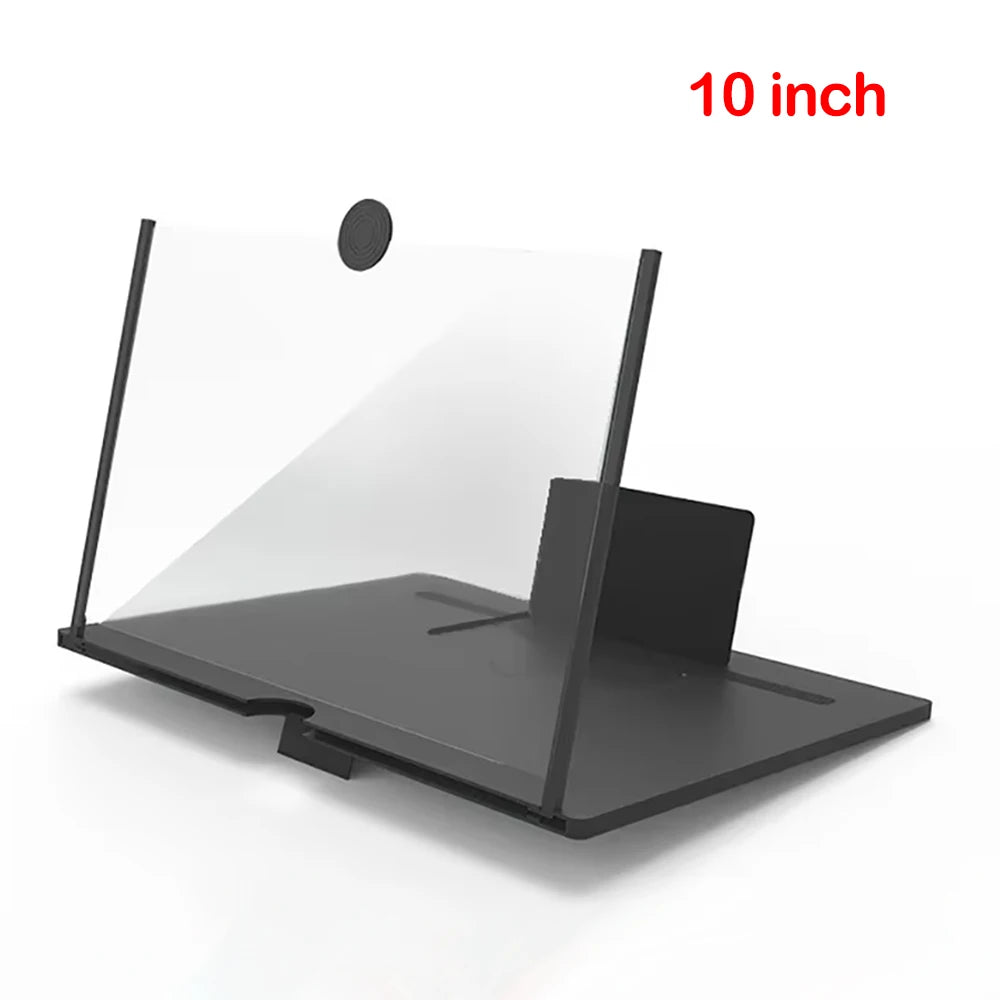 12/10 Inch HD Mobile Phone Screen Magnifier With Phone Holders Cell Phone Screen Video Amplifier Enlarged Screen Phone Stands