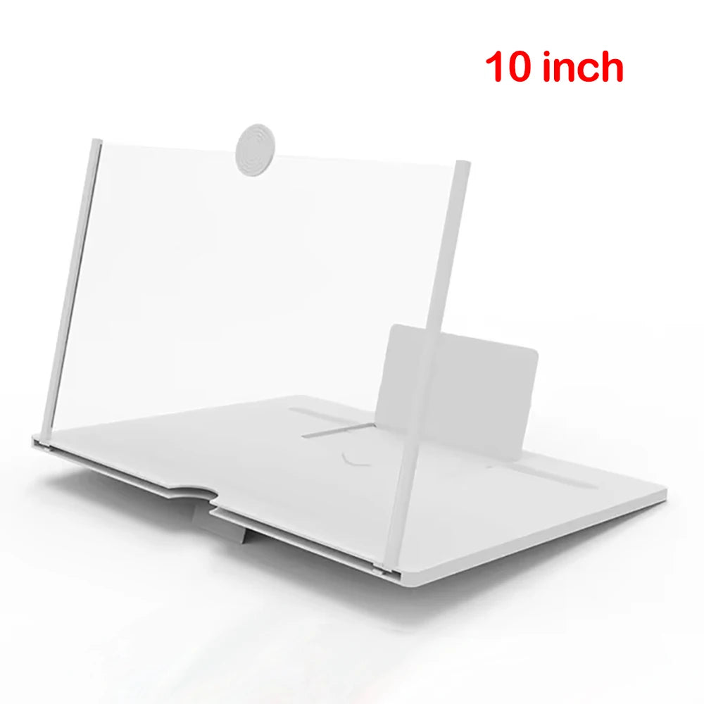 12/10 Inch HD Mobile Phone Screen Magnifier With Phone Holders Cell Phone Screen Video Amplifier Enlarged Screen Phone Stands