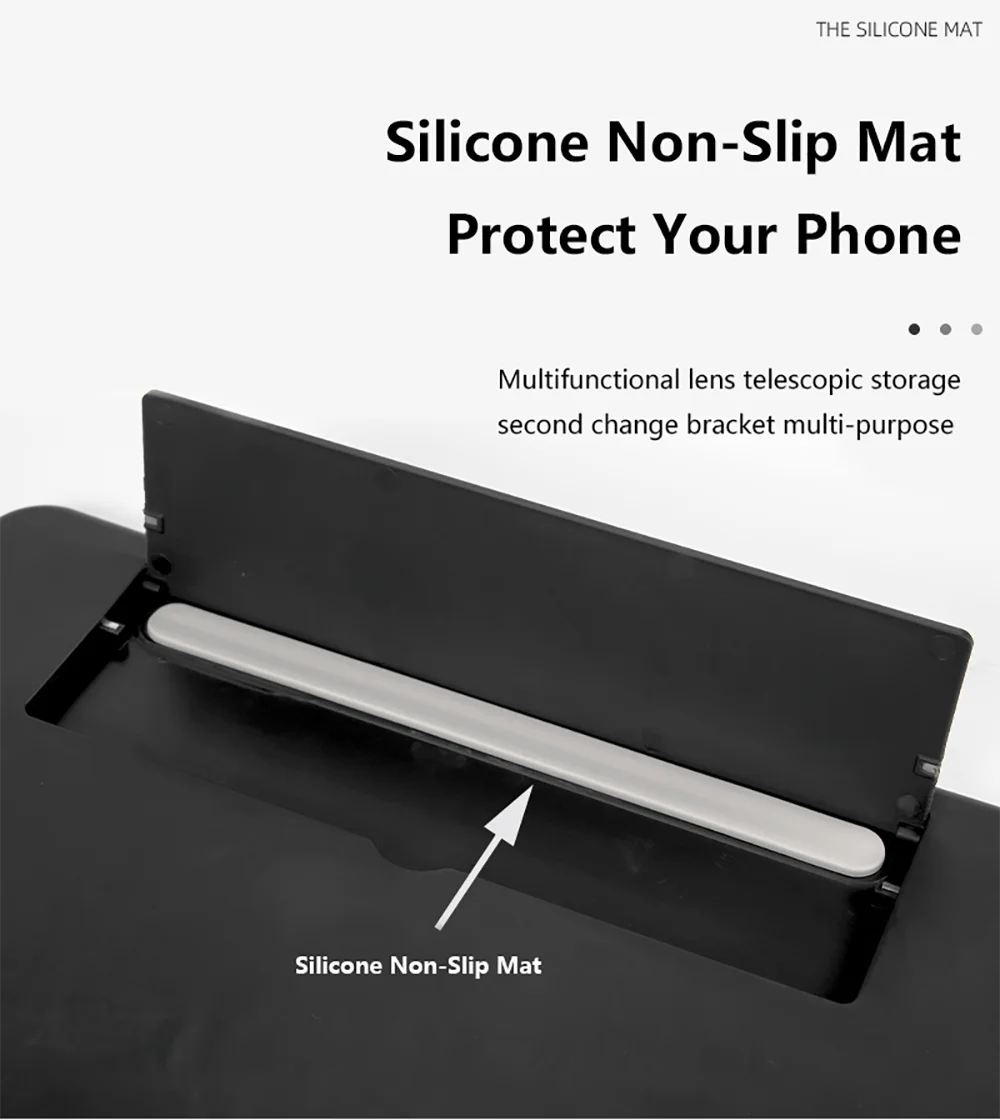 12/10 Inch HD Mobile Phone Screen Magnifier With Phone Holders Cell Phone Screen Video Amplifier Enlarged Screen Phone Stands