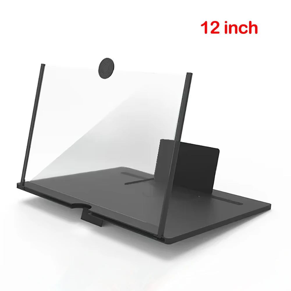 12/10 Inch HD Mobile Phone Screen Magnifier With Phone Holders Cell Phone Screen Video Amplifier Enlarged Screen Phone Stands