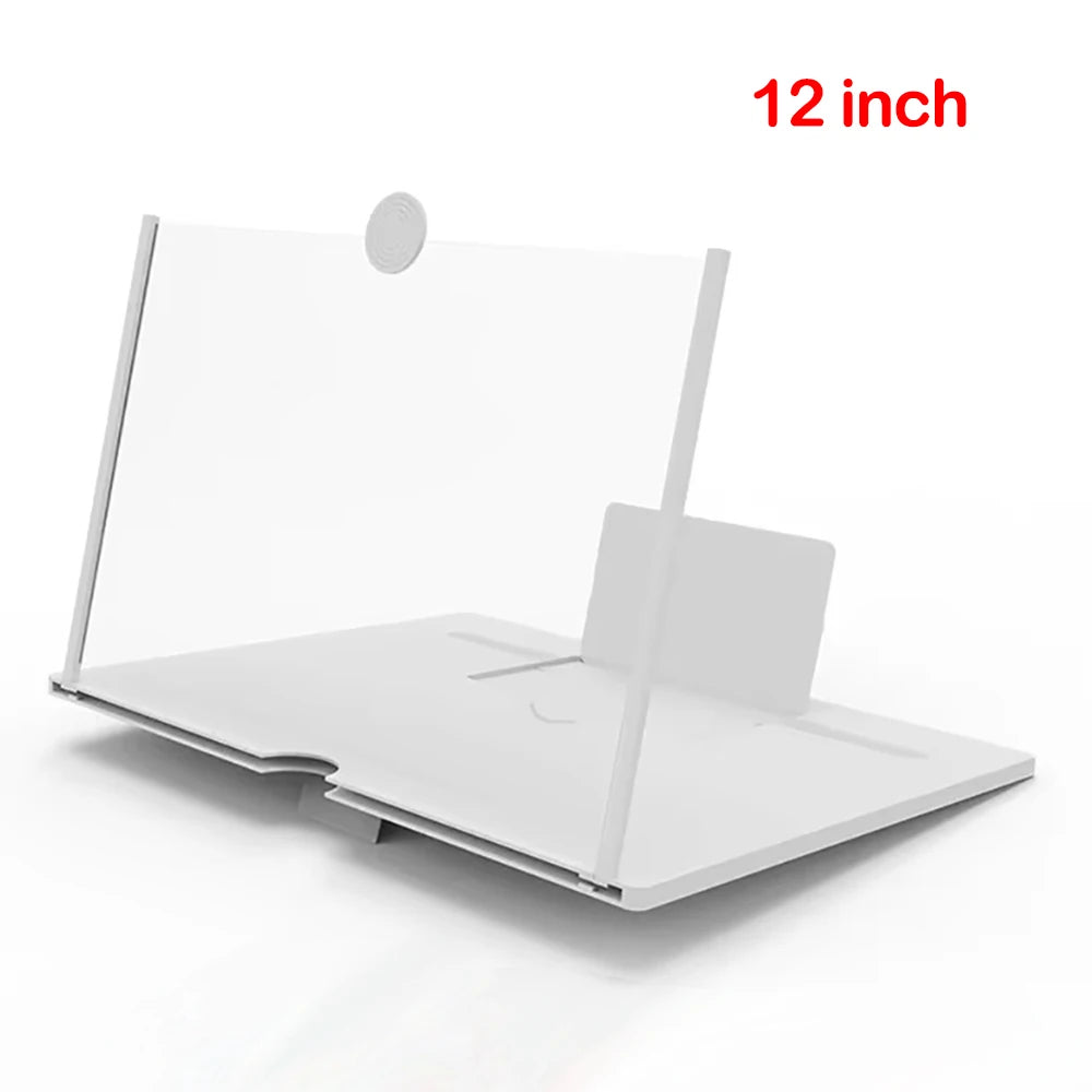 12/10 Inch HD Mobile Phone Screen Magnifier With Phone Holders Cell Phone Screen Video Amplifier Enlarged Screen Phone Stands